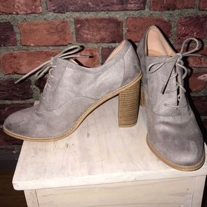 Gray booties